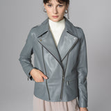 Gray Natural Leather﻿ Jacket-0