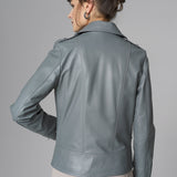 Gray Natural Leather﻿ Jacket-1