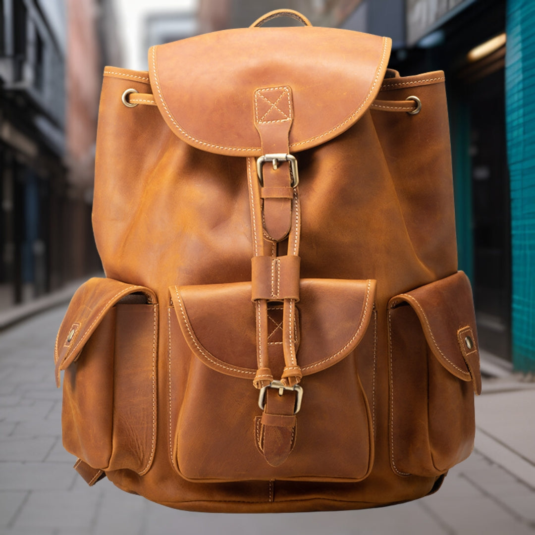 Liam™ — Retro Casual Leather Bag, alternate view 2