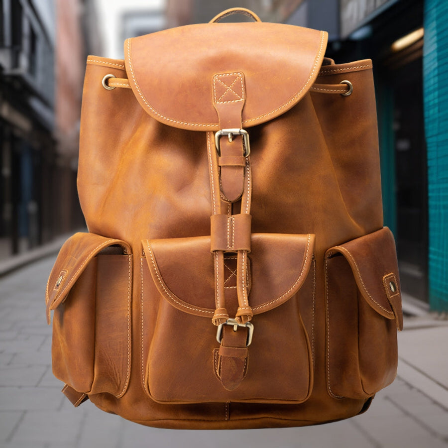 Liam™ — Retro Casual Leather Bag, alternate view 2