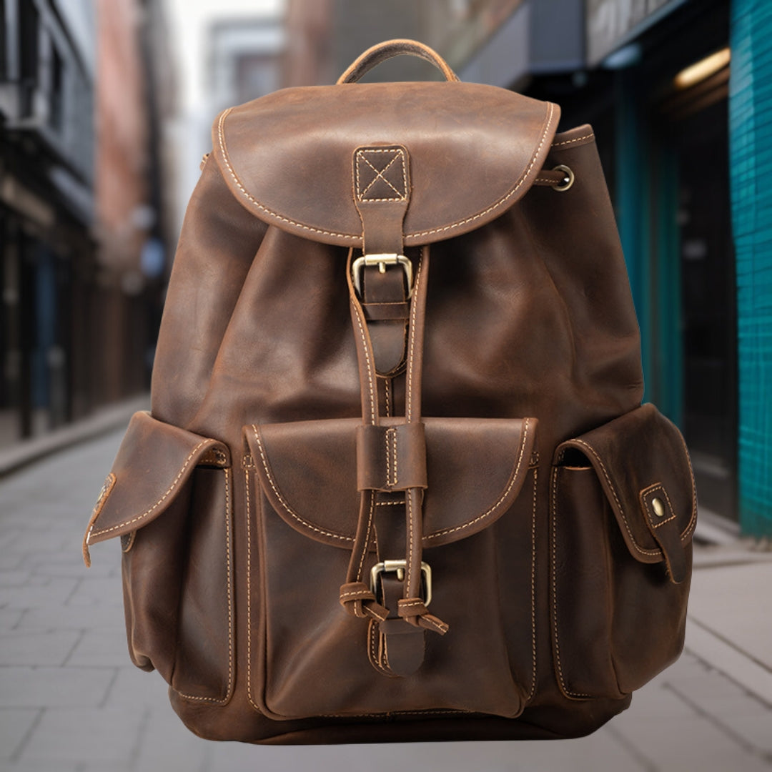 Liam™ — Retro Casual Leather Bag, alternate view 4