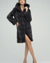 Anthracite Hooded Mink Fur Maxi Coat-0