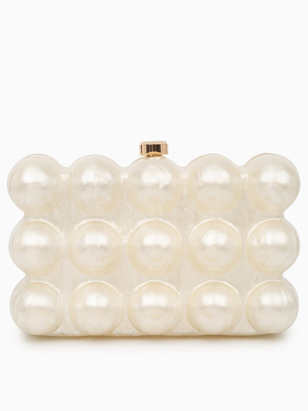 Lorraine Acrylic Clutch Bag - Opulent Empire