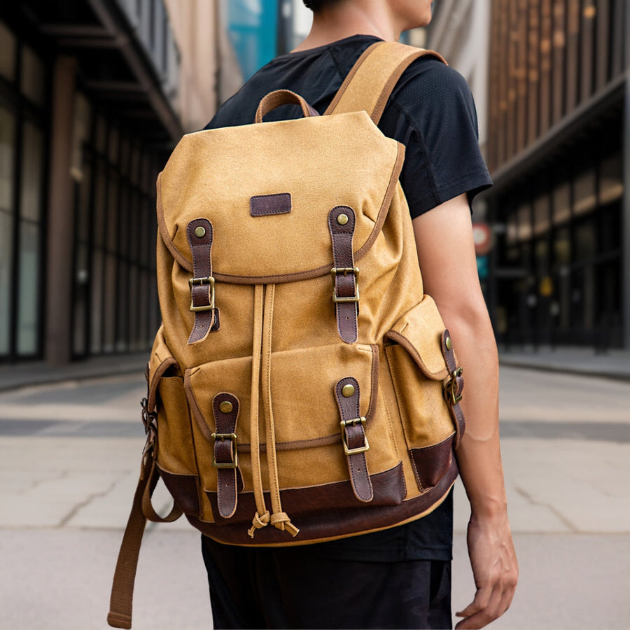 Ludolf™ — Retro Canvas Backpack Men's Statement Handbag