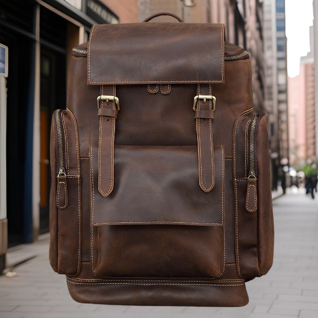 Nathan™ — Premium Retro Backpack Men's Statement Handbag, alternate view 5