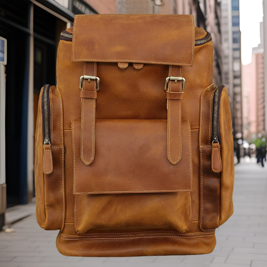 Nathan™ — Premium Retro Backpack Men's Statement Handbag, alternate view 4