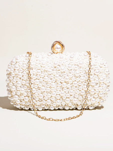Chantal Pearl Clutch Bag - Opulent Empire