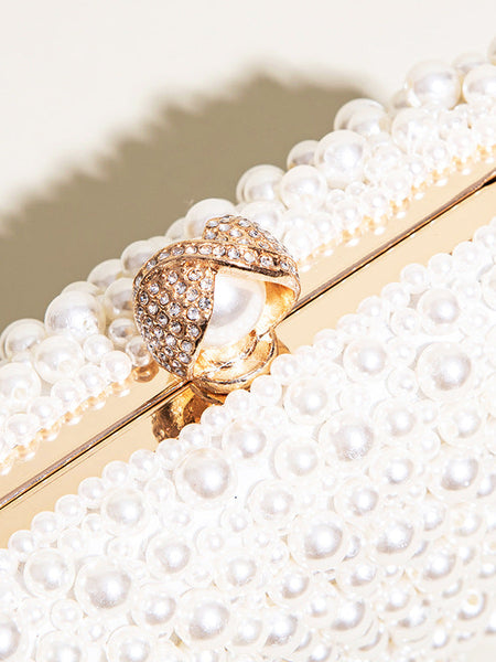 Chantal Pearl Clutch Bag - Opulent Empire