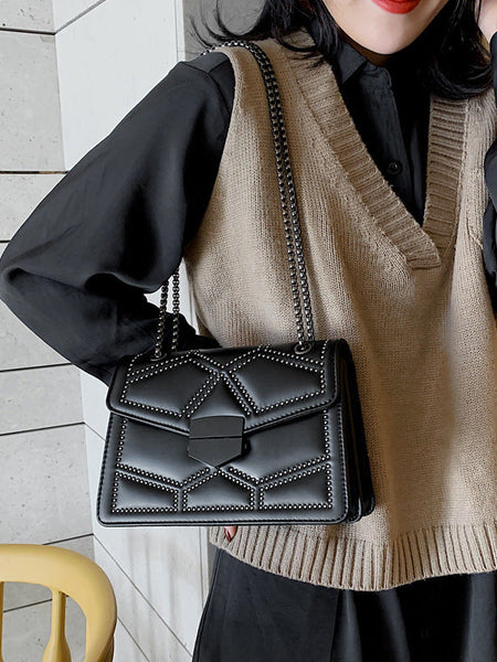 Modish Quilted Shoulder Bag - Opulent Empire