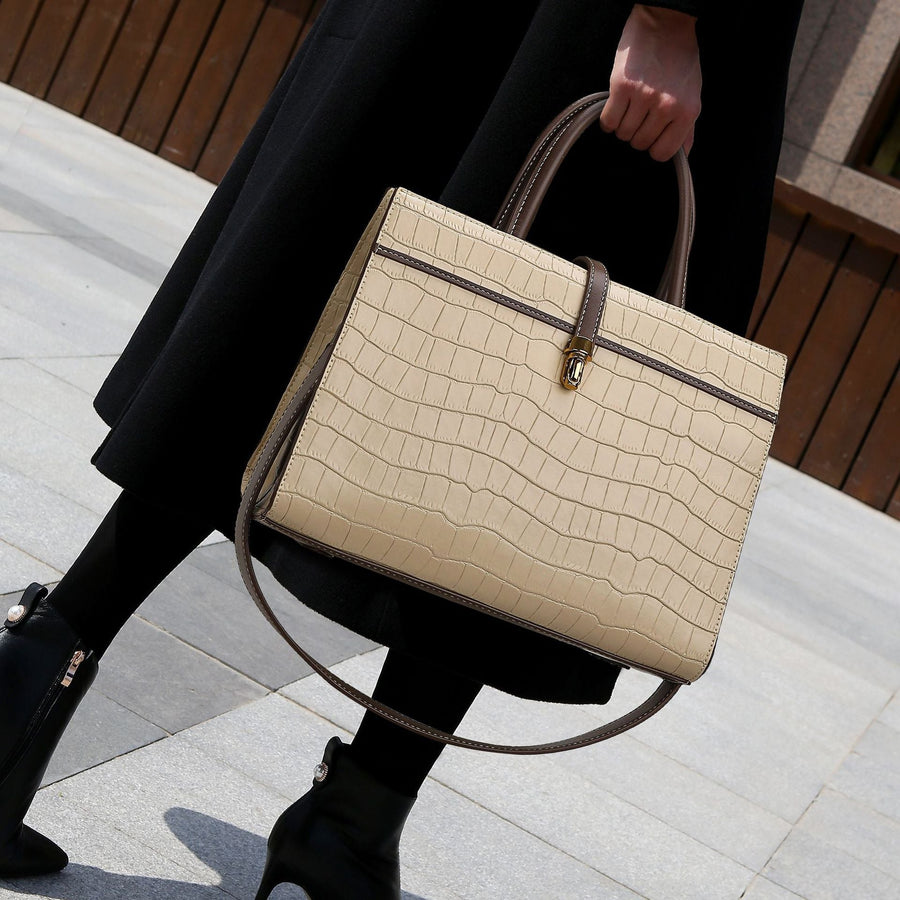 Kate — Crocodile Pattern Medium Tote Bag, alternate view 2