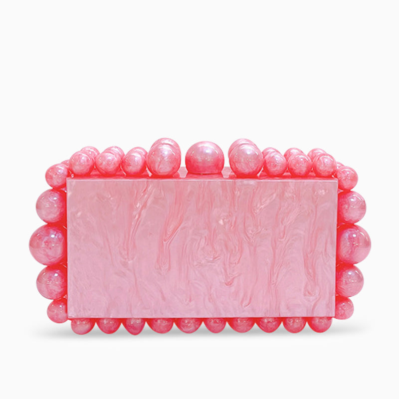 Acrylic Cloud Clutch Bag - Opulent Empire