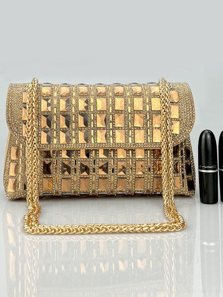 Ayesha Gemstones Clutch Bag - Opulent Empire