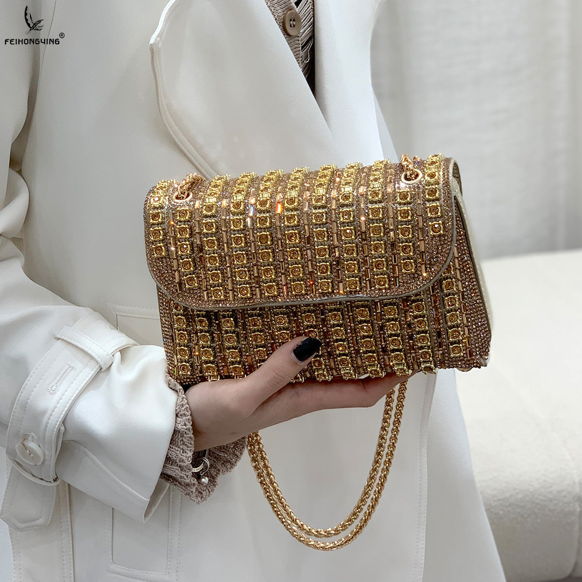 Chantal — Diamond Clutch Bag, alternate view 6