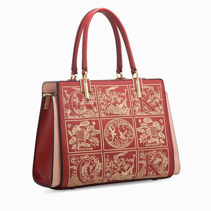 Havilah Embroidery Medium Tote Bag - Opulent Empire