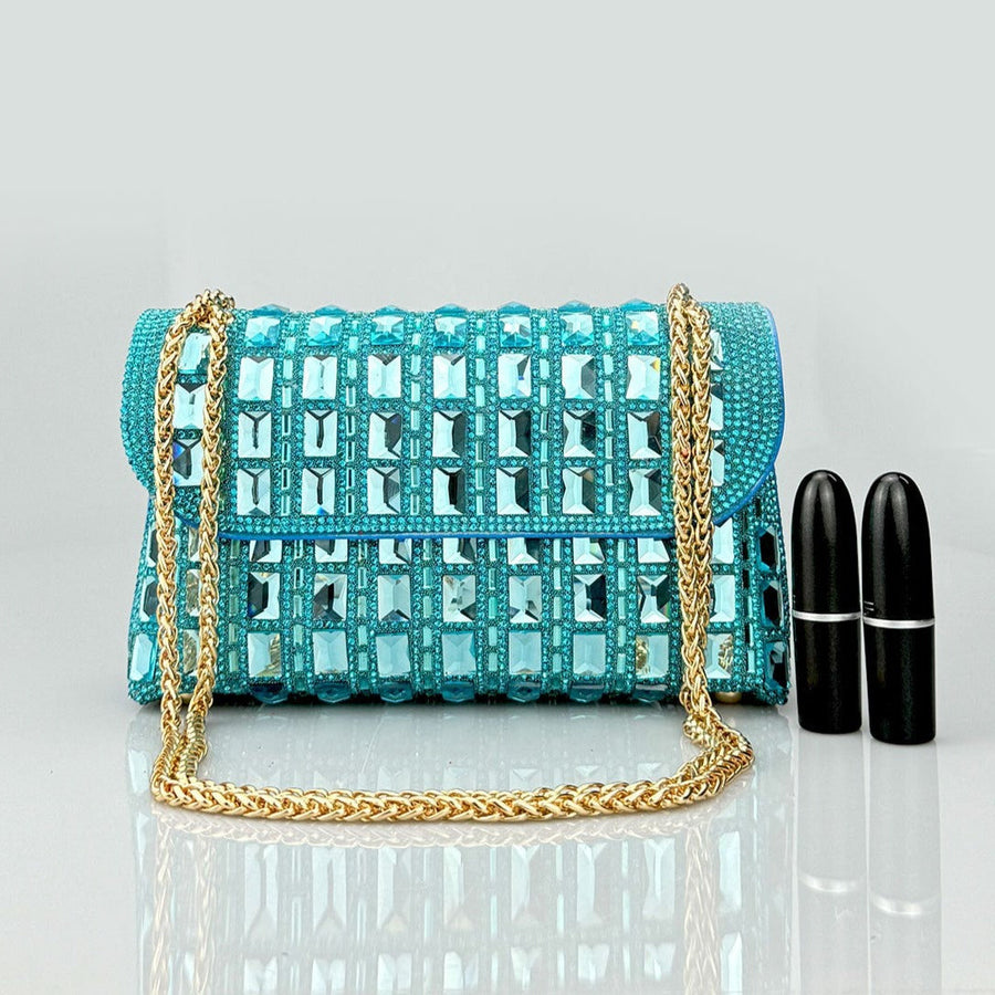 Ayesha Gemstones Clutch Bag - Opulent Empire