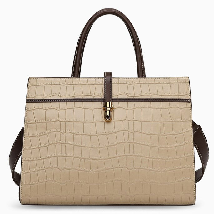 Kate Crocodile Pattern Medium Tote Bag - Opulent Empire