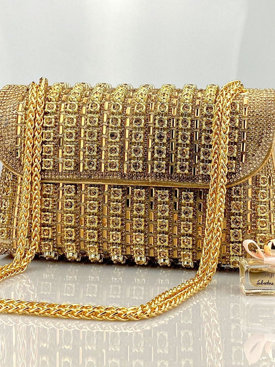 Chantal Diamond Clutch Bag - Opulent Empire