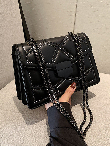 Modish Quilted Shoulder Bag - Opulent Empire