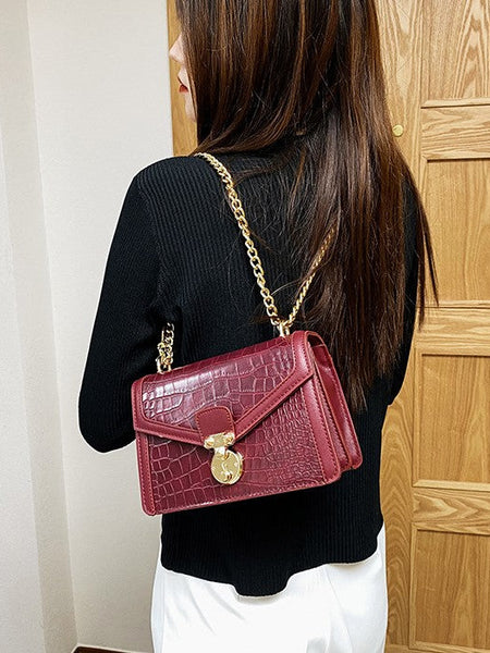 Emily Crocodile Crossbody Bag - Opulent Empire