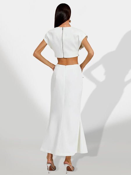 Elegant Grace Shell Set with Mermaid Skirt for a Sophisticated Look