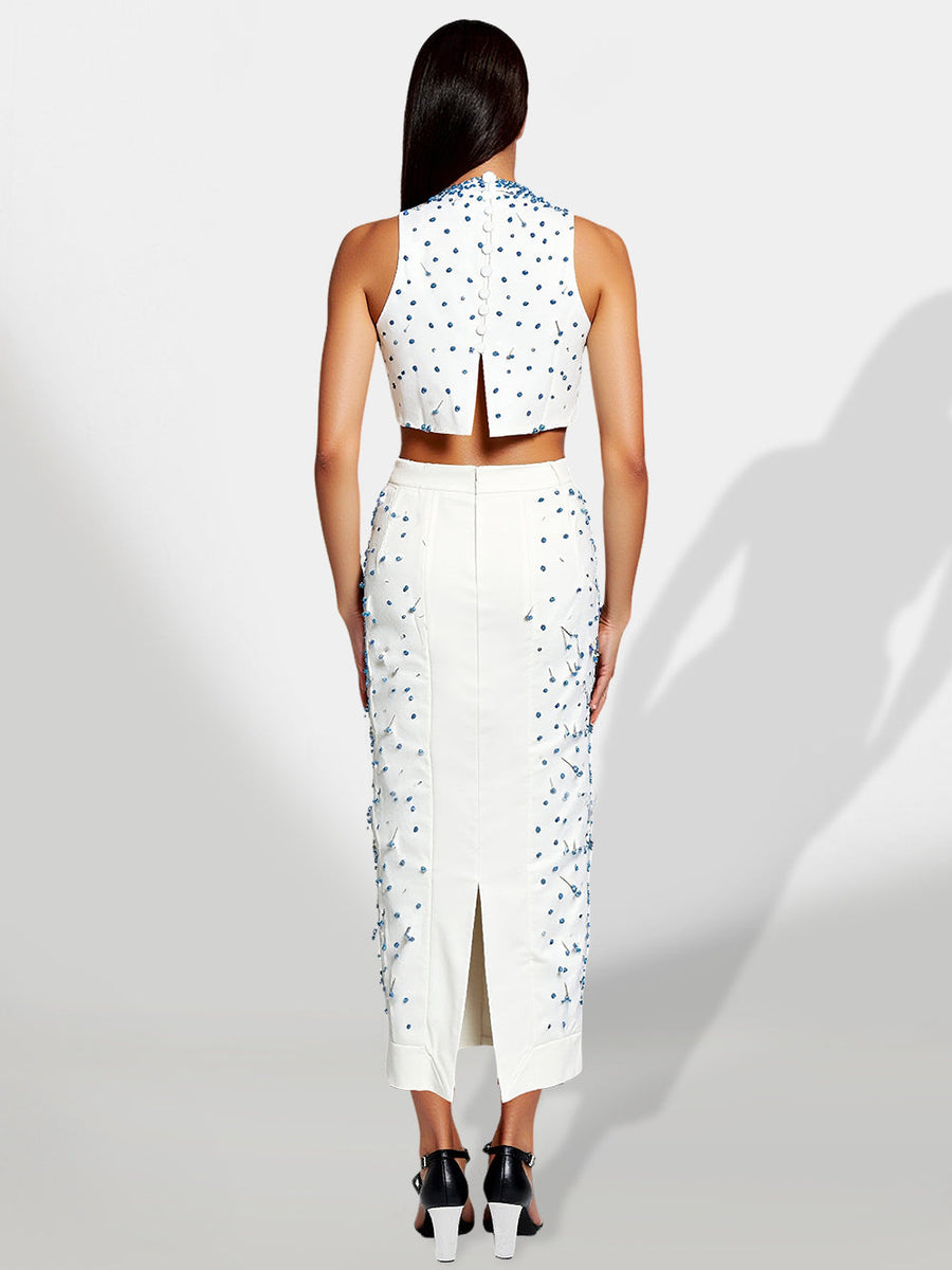 Set of pearl nail buttons for a refined and elegant finish