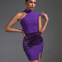 Sleek Asymmetric Cutout Mini Dress - Bold & Chic Style!