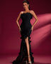 Strapless Ruffled Mermaid Bandage Maxi Dress - Opulent Empire