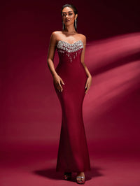 Isabella — Wine Formal Evening Gown
