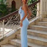 Dahlia Saint-Clair — Huge 3D Flower Crystal Strapless Bandage Dress, alternate view 5
