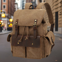 Oliver™ — Rugged Canvas Backpack Men's Statement Handbag