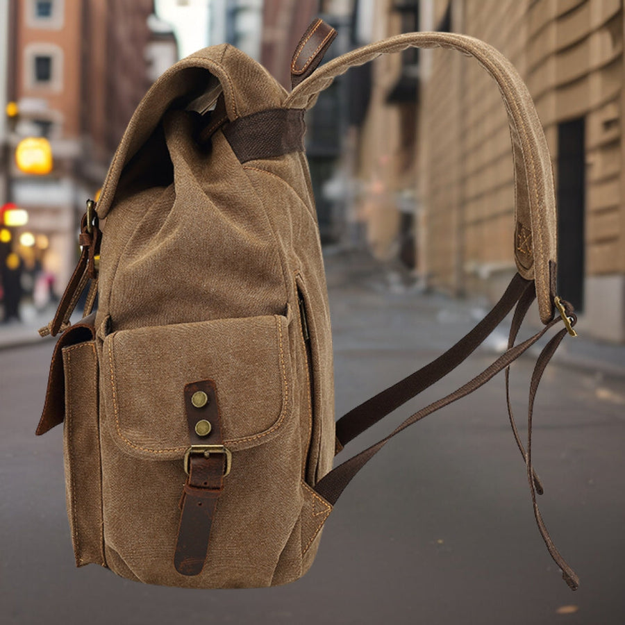 Oliver™ — Rugged Canvas Backpack Men's Statement Handbag, alternate view 2