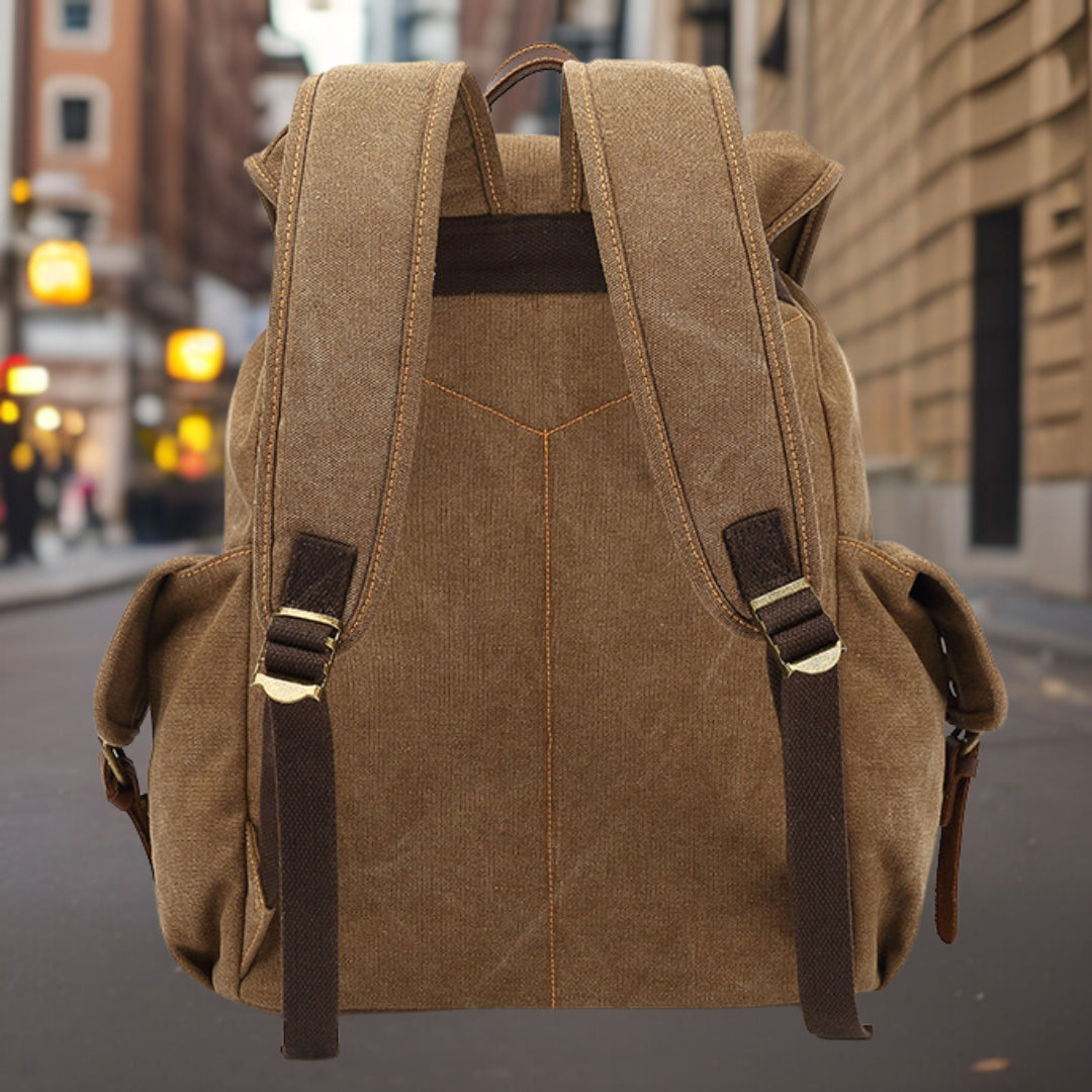 Oliver™ — Rugged Canvas Backpack Men's Statement Handbag, alternate view 3