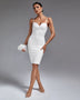 Strappy Sleeveless Plain Bandage Dress - Opulent Empire