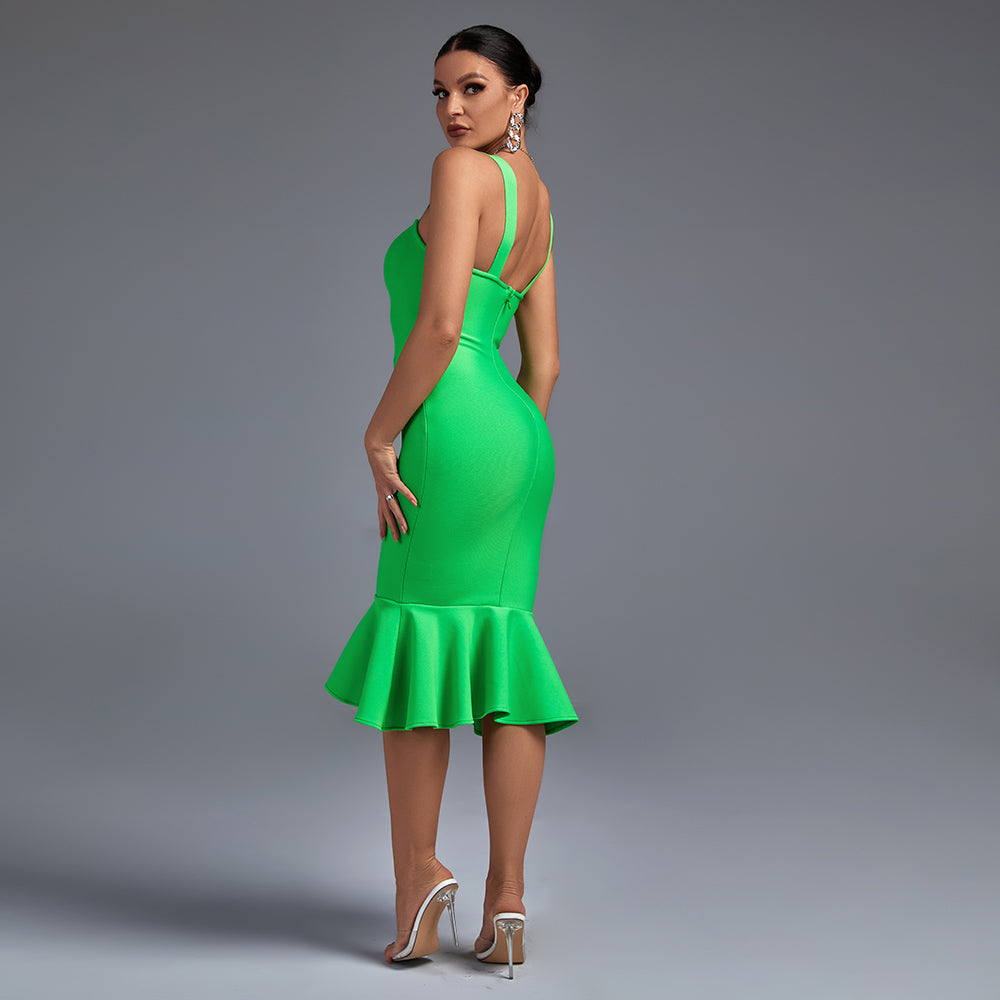 Rosalind Beaumont — Fishtail Over Knee Bandage Dress, alternate view 2