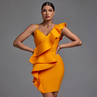 Emmeline Beaumont — Chic V-Neck Sleeveless Frill Mini Dress, alternate view 7
