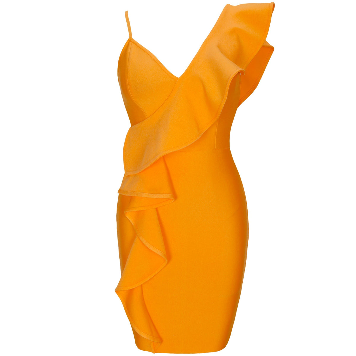 Emmeline Beaumont — Chic V-Neck Sleeveless Frill Mini Dress, alternate view 5
