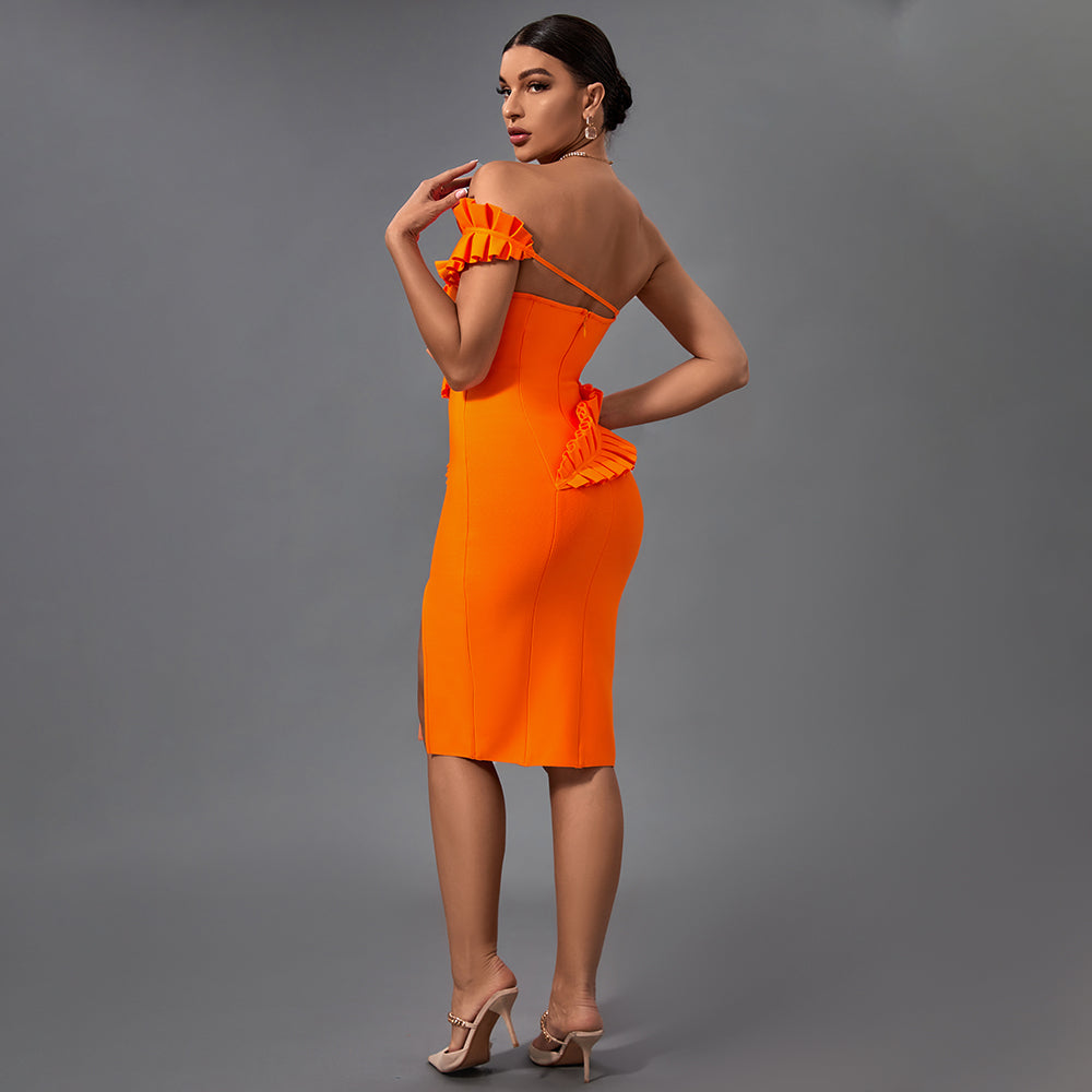 Oriana Beaumont — Stunning One-Shoulder Embellished Bandage Dress, alternate view 4