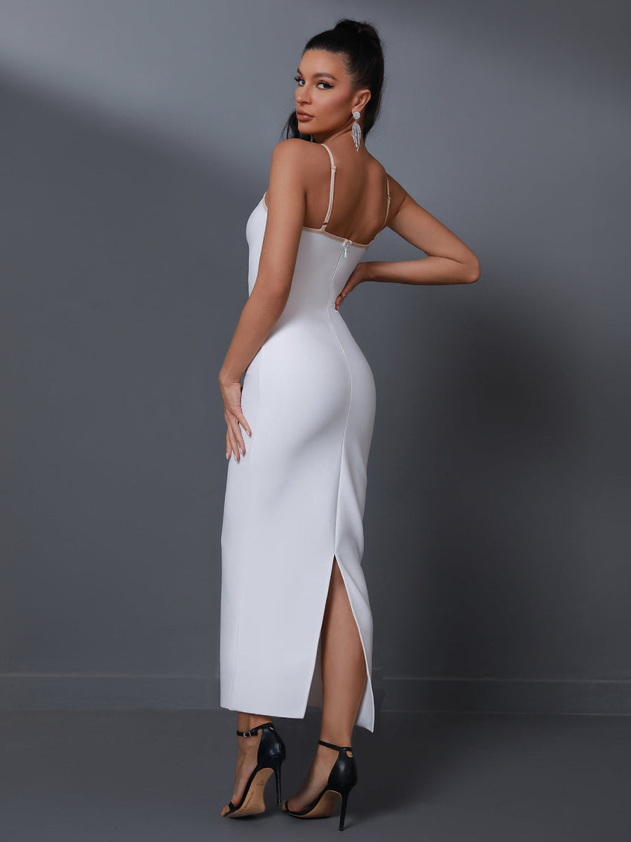 Caprera-knit Maxi Bandage Dress