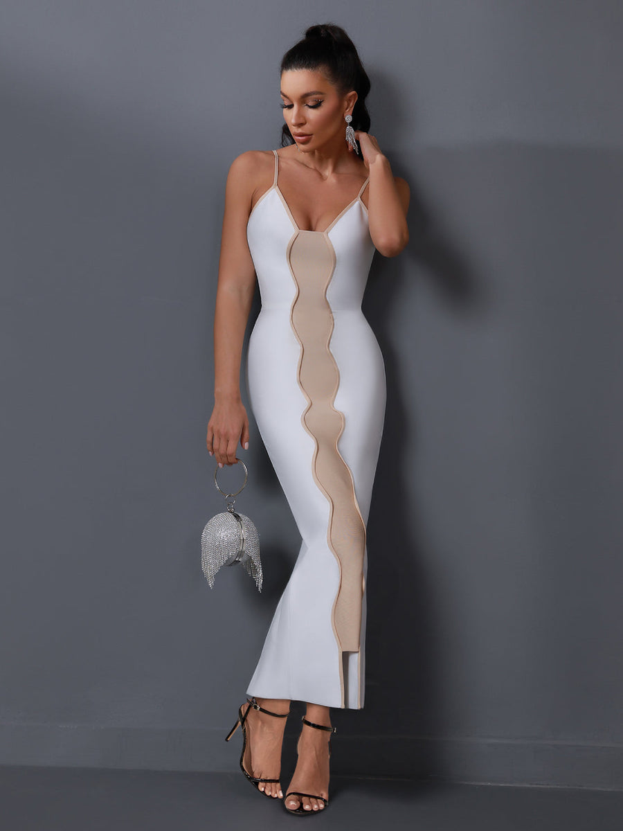 Caprera-knit Maxi Bandage Dress