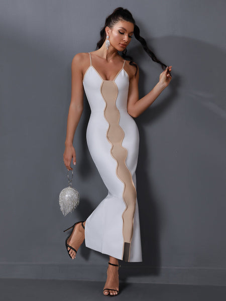 Caprera-knit Maxi Bandage Dress