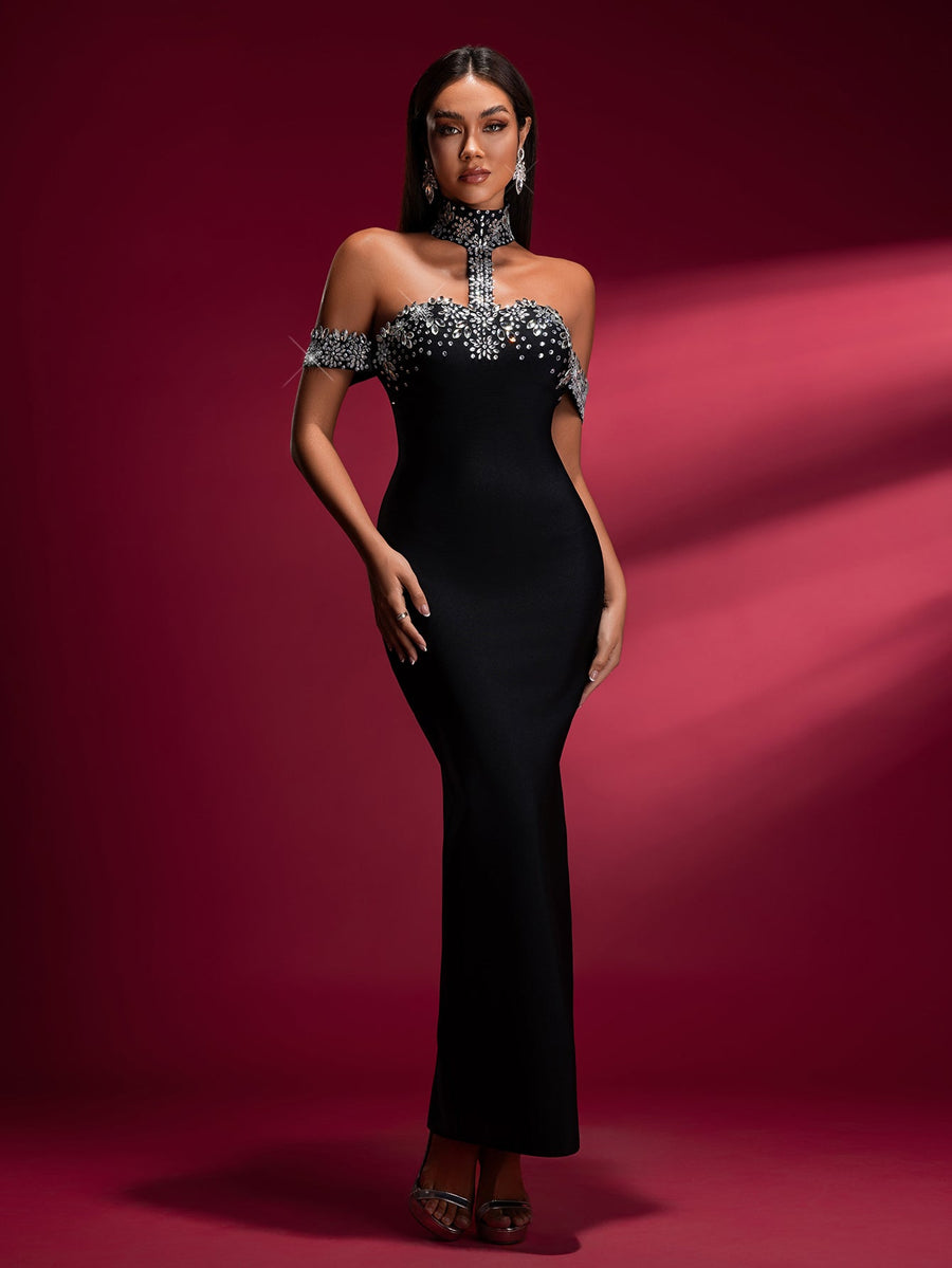 Bianca — Black Maxi Dress