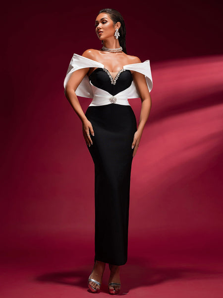 Unique & Elegant Bandage Evening Dress - Opulent Empire