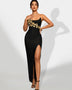 Elegant and trendy 3D floral bandage dress