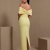 Floréal Varenne — Off-Shoulder Pleated Crystal Floral Bandage Dress, alternate view 3