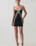 Zéphyrine Vale — Rhinestone Tassel Sequin Bandage Mini Dress