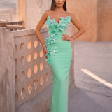 Ondine Rosier — Organza Floral Rhinestone Backless Bandage Dress, alternate view 4
