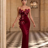 Ondine Rosier — Organza Floral Rhinestone Backless Bandage Dress, alternate view 11