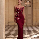 Ondine Rosier — Organza Floral Rhinestone Backless Bandage Dress, alternate view 9