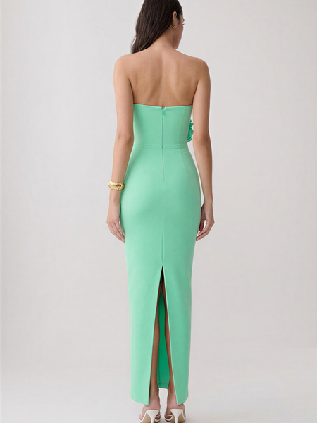 Ondine Rosier — Organza Floral Rhinestone Backless Bandage Dress, alternate view 3