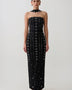 Halter Sparkly Rhinestone Pearl Bandage Dress